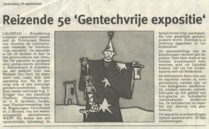 Artikel: Reizende 5e gentechvrije expositie in de Krant van Flevoland, 29-9-2004