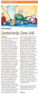 De Gentechvrije Zone van 3 oktober 2012 door Miep Bos