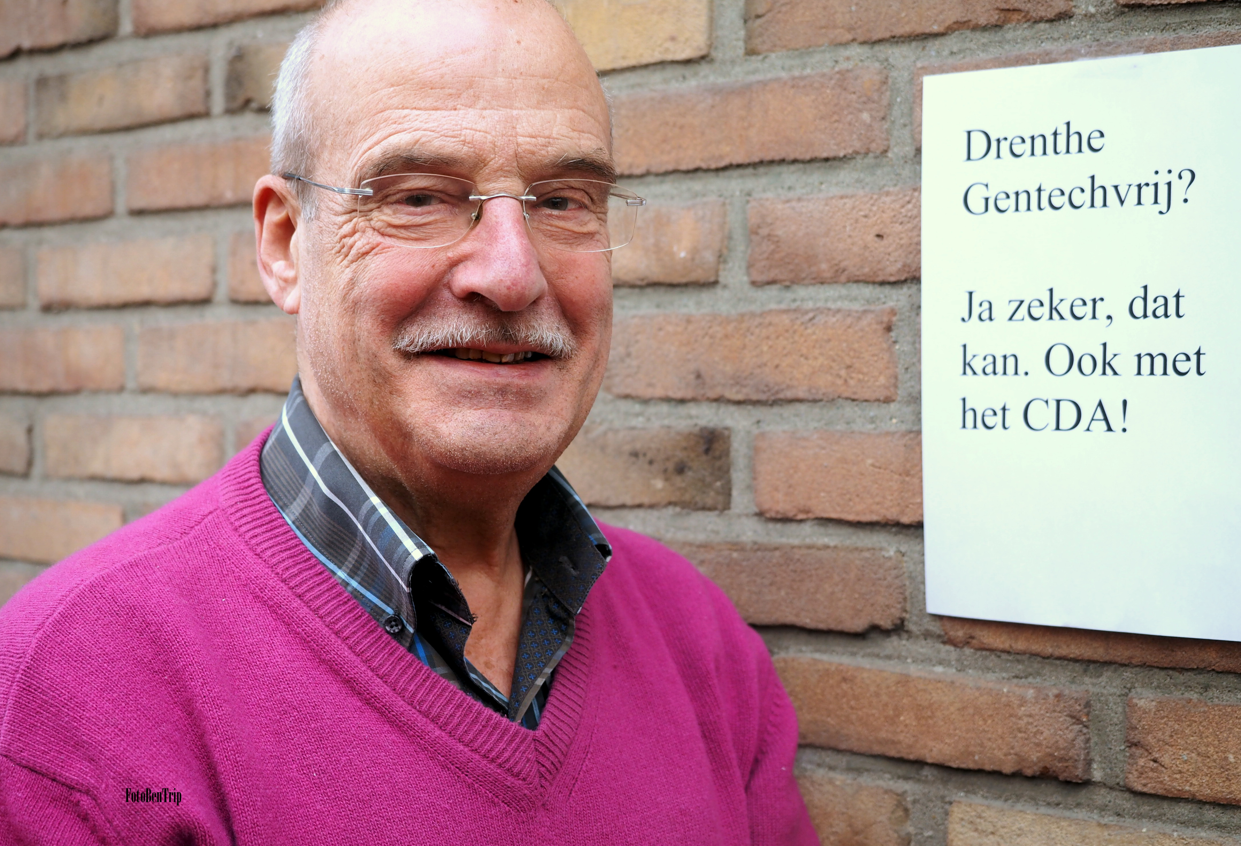 Arie van der Veer voor vitaminevrijheid in Nederland.