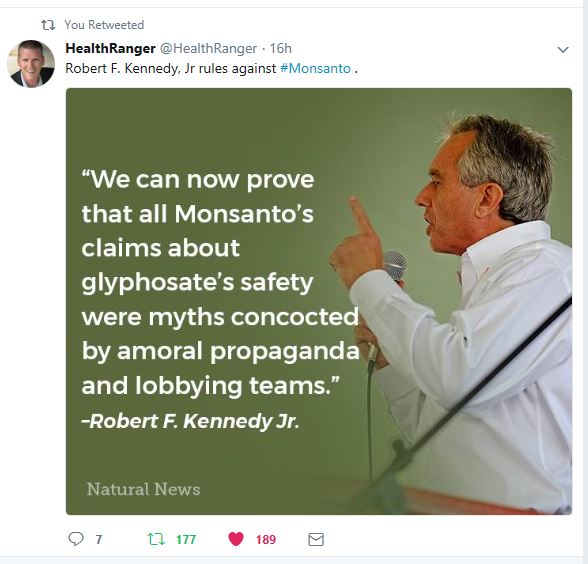 R. Kennedy monsanto glyphosate poison