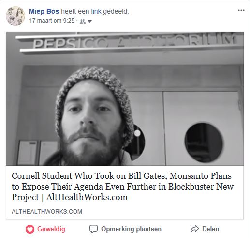 Student tegen donaties van Monsanto