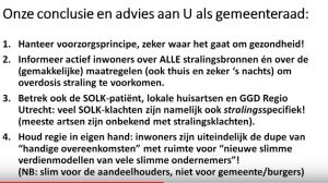 Straling gemeente advies