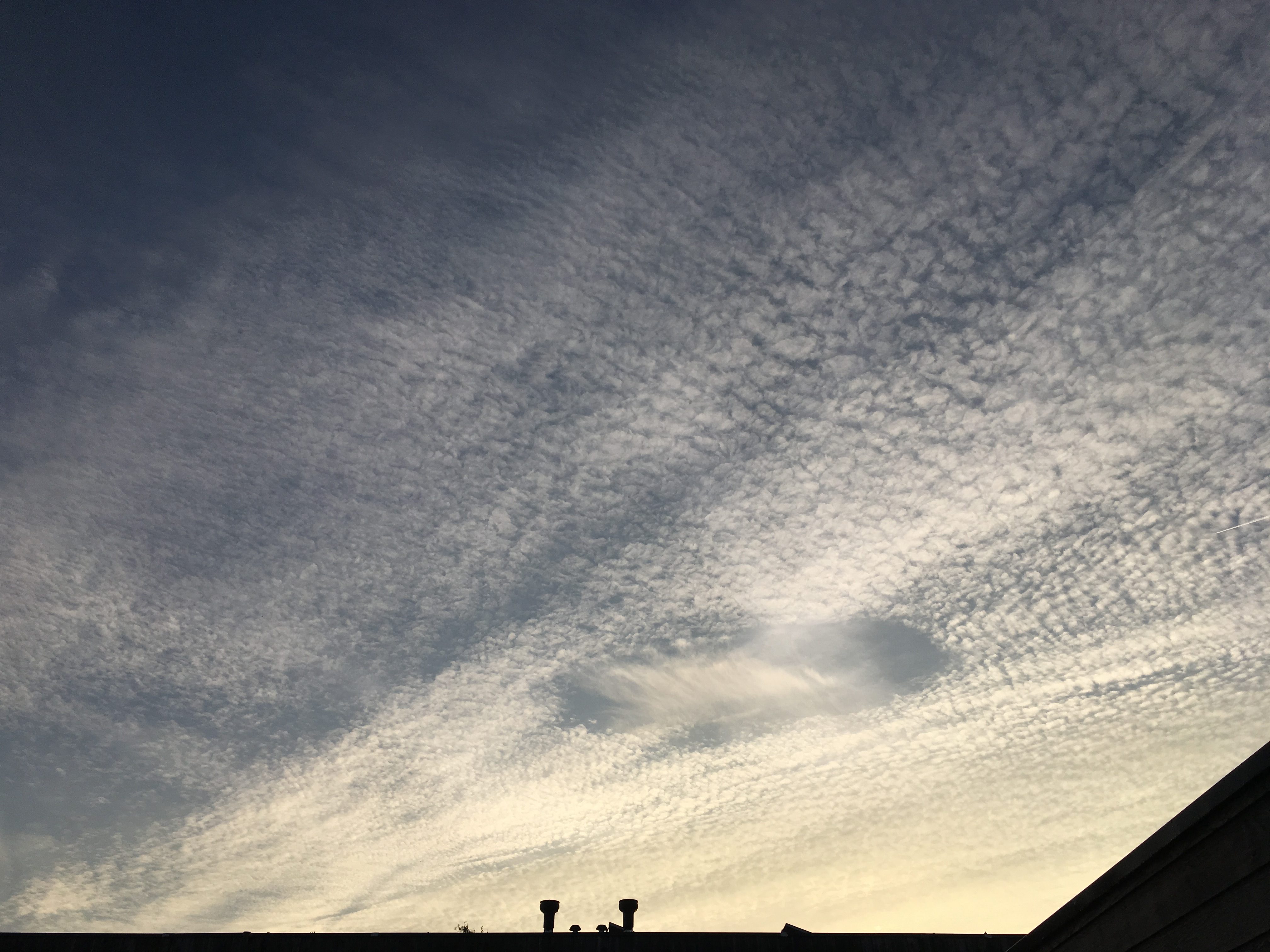 Het verloop van Chemtrails die op 6 oktober 2018 werden gezien in Lelystad.